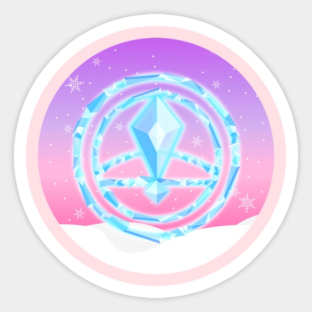 The Ice Glyph Sticker by HoneyLiss